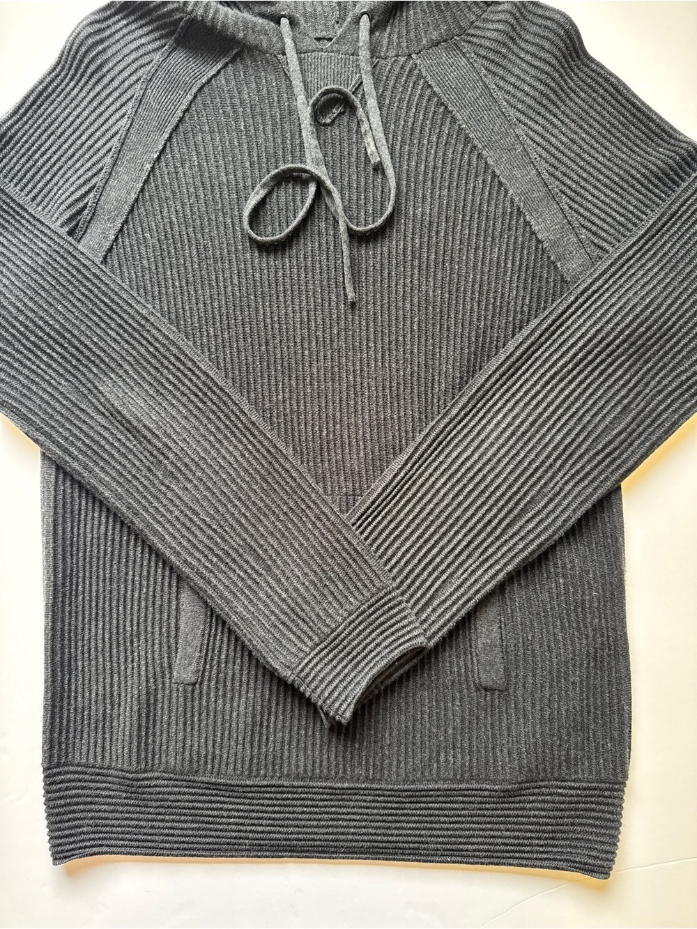 Weston Jon Boucher Men's Black Dune Ottoman Knit Luxury Hoodie With Silk Wool S - Picture 13 of 15